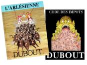 Lot 2 Livres Illustrés Albert Dubout : L'Arlésienne + Le code des Impôts - Couverture - Format classique
