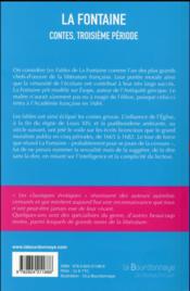 Contes, troisième période - 4ème de couverture - Format classique