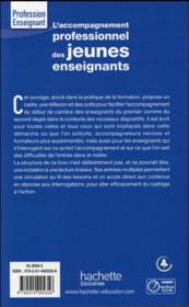 L'accompagnement professionnel des jeunes enseignants - 4ème de couverture - Format classique