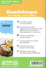 GEOguide coups de coeur ; Guadeloupe (édition 2019) - 4ème de couverture - Format classique