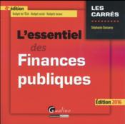 L'essentiel des finances publiques 2016  - Stéphanie Damarey 