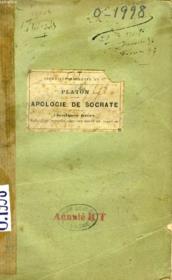 APOLOGIE DE SOCRATE, Texte Grec - Couverture - Format classique