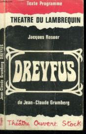 Dreyfus - Texte Programme - Theatre Du Lambrequin - Couverture - Format classique