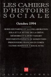 Cahiers D'Histoire Sociale N.3 - Couverture - Format classique