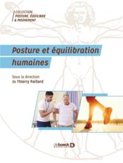 Posture et équilibration humaines - Couverture - Format classique