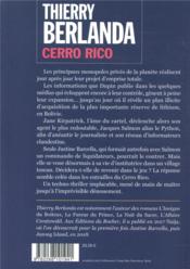 Cerro Rico - 4ème de couverture - Format classique