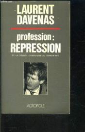 Profession Repression - Couverture - Format classique