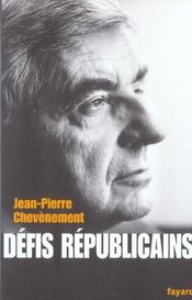 Defis Republicains - Intérieur - Format classique