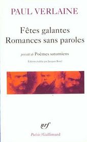 Fêtes galantes / romances sans paroles / poèmes saturniens - Intérieur - Format classique