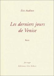 Les derniers jours de Venise - Couverture - Format classique