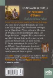 Le royaume d'Osiris - 4ème de couverture - Format classique