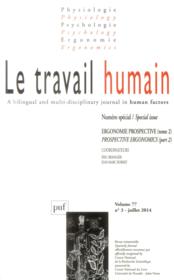 REVUE LE TRAVAIL HUMAIN N.77/3 (édition 2014) - Couverture - Format classique