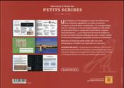 Bienvenue à l'école des petits scribes - 4ème de couverture - Format classique