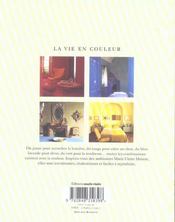 LA VIE EN COULEURS. En 60 exemples, la maison sur tous les tons, Marie Claire Idées - 4ème de couverture - Format classique