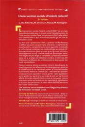 L'intervention sociale d'intérêt collectif : de la personne au territoire (3e édition) - 4ème de couverture - Format classique
