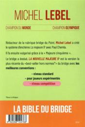 La nouvelle majeure 5e ; la bible du bridge - 4ème de couverture - Format classique