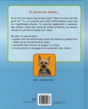 Mon livre sur les chiens - 4ème de couverture - Format classique