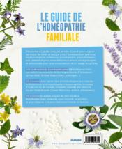 Le guide de l'homéopathie familiale - 4ème de couverture - Format classique