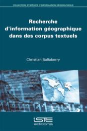 Recherche d'information géographique dans des corpus textuels  - Christian Sallaberry 