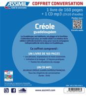 Guides de conversation ; créole guadeloupéen - 4ème de couverture - Format classique