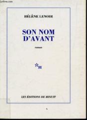 Son nom d'avant roman - Couverture - Format classique