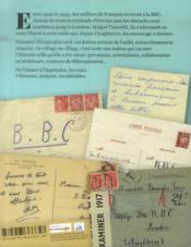 Je vous écris de France ; lettres inédites à la BBC, 1940-1944 - 4ème de couverture - Format classique