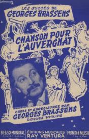 Chanson Pour L'Auvergnat - Chant. - Couverture - Format classique