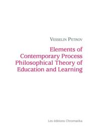 Elements of contemporary process philosophical theory of education and learning - Couverture - Format classique