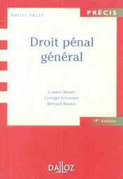 Droit Penal General - Intérieur - Format classique
