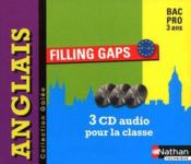 Filling gaps ; anglais ; niveau B1-B1+ bac pro ; 2 CD audio collectifs (édition 2010) - Couverture - Format classique