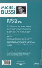 Le temps est assassin - 4ème de couverture - Format classique