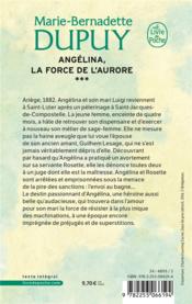 Angélina T.3 ; la force de l'aurore - 4ème de couverture - Format classique