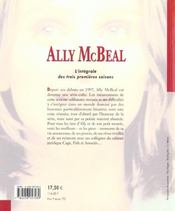 Ally mcbeal - 4ème de couverture - Format classique