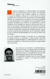 La science au pluriel ; essai d'épistémologie pour des sciences impliquées - 4ème de couverture - Format classique