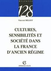 Cultures, sensibilités et société dans la France d'Ancien régime - Intérieur - Format classique