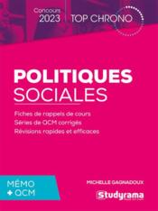 Politiques sociales : concours (édition 2023) - Couverture - Format classique