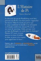 L'histoire de Pi - Couverture - Format classique