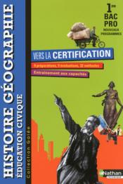 Histoire, géographie, éducation civique ; 1ère ; bac pro ; vers la certification ; livre de l'élève (édition 2014)  - Collectif 
