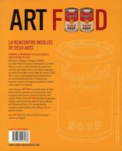 Art food ; l'histoire de l'art en cuisine - 4ème de couverture - Format classique