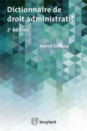 Dictionnaire élémentaire de droit administratif (2e édition) - Couverture - Format classique
