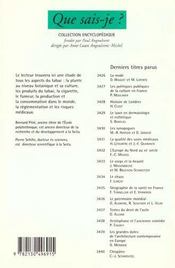 Le tabac qsj 87 - 4ème de couverture - Format classique