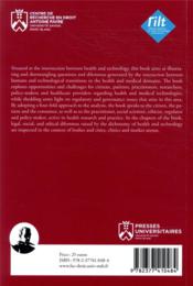 Legal, social and ethical perspectives on health & technology - 4ème de couverture - Format classique