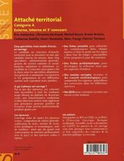 Attache Territorial (2e Edition - 4ème de couverture - Format classique