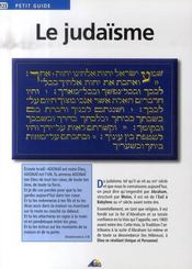 Le judaïsme - Intérieur - Format classique