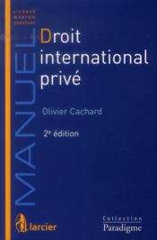 Droit international prive, 2eme edition - Couverture - Format classique