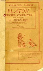 Oeuvres Completes, Tome Iv, La Republique - Couverture - Format classique