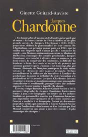 Jacques chardonne - ou l'incandescence sous le givre - 4ème de couverture - Format classique