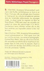 Orient exils - 4ème de couverture - Format classique
