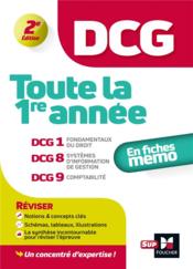 Vente  DCG : toute la 1re année ; DCG 1, 8, 9 ; en fiches mémo (2e édition)  - Burlaud - Rouaix - Teste 