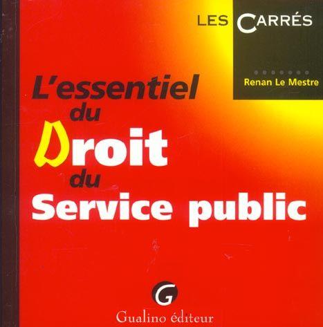 Essentiel du droit du service public